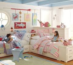 Belden Corner Unit Pottery Barn Kids Shared Girls Bedroom Children Room Boy Boy And Girl Shared Bedroom