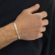 Bracciale rigido in argento 2 misura -