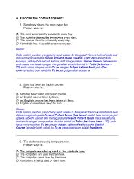 Sebelum kita menguraikan contoh kalimat majemuk bertingkat, sepintas kita mengulas pengertian atau definisi dari kalimat majemuk bertingkat tersebut. Soal Soal Passive Voice