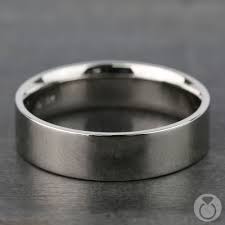 Flat Men S Wedding Ring In White Gold 6mm White Gold Men S Wedding Ring Mens Wedding Bands