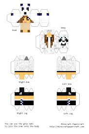 Verkäufer aus dem ausland können ihnen artikel regulär über einen internationalen versandservice zuschicken. Printable Minecraft Papercraft Panda Novocom Top