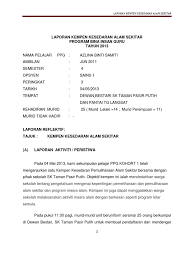Definisi pencemaran alam sekitar menurut kamus dewan bahasa dan pustaka (dbp) menyatakan bahawa pencemaran adalah suatu perbuatan yang m. Laporan Kempen Kesedaran