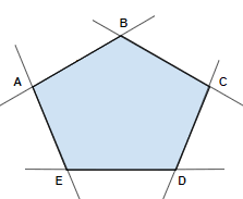 Dati due punti qualsiasi a e b all'interno dell'angolo, il segmento che li congiunge è contenuto interamente nell'area dell'angolo interno o nei. Concavo E Convesso