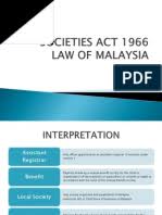 An act to provide for the commencement, application, construction, interpretation and operation of written laws; Societies Act 1966 Public Sphere Common Law