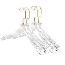@jackie.dela shares details on her closet complete velvet and rose gold hangers on her blog and youtube channel. Women Clothing Acrylic Wardrobe Shop Clear Skirt Clothes Hanger With Gold Hooks Buy Acrylic Hanger Translucent Acrylic Hanger Coat Hangers Product On Alibaba Com