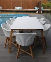 Fdt404w Albany Dining Table Outdoor Dining Furniture Timber Dining Table Outdoor Furniture Australia