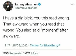 Tammy abraham's old tweet has resurfaced online, and liverpool fans are savagely bombarding in 2014, abraham posted a tweet mocking liverpool's premier league title challenge: Football Funnys Tammy Abraham S Old Tweets Are The Best Facebook