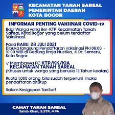 · pelaksanaan utbk (2 gelombang): . Informasi Penting Vaksinasi Covid 19 Kecamatan Tanah Sareal