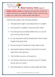 Modal Auxiliary Words Worksheet In 2020 Modal Auxiliaries Helping Verbs Worksheets