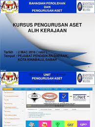 • memastikan barang diterima diperiksa, dikira, diukur, ditimbang atau diuji serta merta oleh pegawai penerima dan disaksikan oleh pegawai lain sebelum disahkan penerimaan. Slide Kursus Pengurusan Aset 1pp