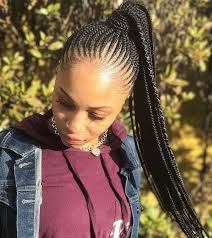 The top section of hair is braided along. 10 Gorgeous Ways To Style Your Ghana Braids In Easy Steps Hairstylesvila Hair Styles Cornrow Hairstyles Ghana Braids Hairstyles