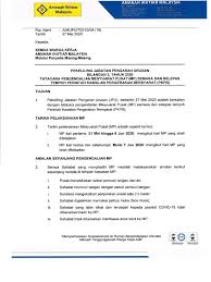 27 Mei 2020 Pekeliling Jpu Bil 3 Tahun 2020 Tatacara Pengendalian