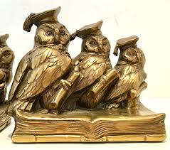 Mid Century Pair Of Solid Brass Scholarly Owl Bookends By Jennings Brothers For Sale At 1stdibs $59.99 vintage solid brass owl expanding book rack bookends h.
