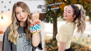 Diy Scrunchies Pick My Outfits For A Week Youtube