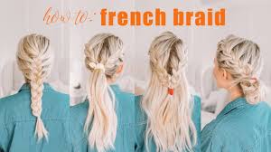 For example, for thicker braids, french braid larger sections of hair. How To French Braid Your Own Hair Braiding Tutorial For Beginners
