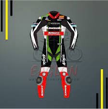 Tom Sykes Kawasaki Ninja Motocard Sbk 2017 Leather Suit Eaglon Kawasaki Kawasaki Ninja Tom Sykes