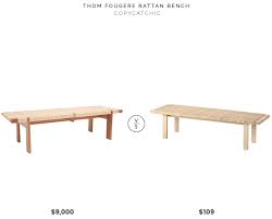 Ikea stockholm sofa, $2,199 and ikea stockholm coffee table, $249. Daily Find Thom Fougere Rattan Bench Copycatchic
