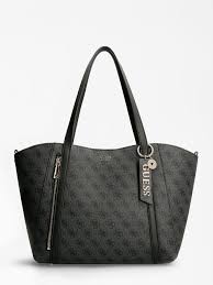 Sac Cabas Guess Naya Gris Fonce Villes Shopping
