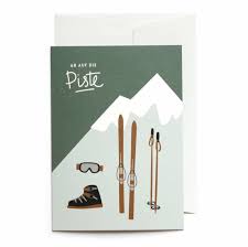 Ab auf die piste, sögel. Greeting Card Ab Auf Die Piste