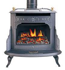 A while back, i shared my craft room featuring this painted wood burning stove which is my favorite part! Fireside Franklin Woodstove
