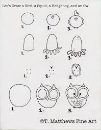 We Had Our First Friday Art Class On The 2nd Friday This Month Because Of The Holidays And This Week We Drew Ani Bird Drawings Animal Drawings Doodle Drawings