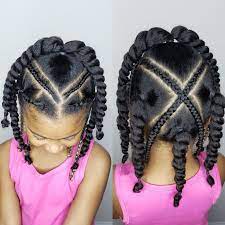 Protective Style For Girls Baby Girl Hairstyles Kids Braided Hairstyles Girls Hairstyles Braids