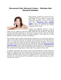 You will love the smooth, healthy look you can achieve with electrolysis. Permanent Hair Removal Cream Painless Hair Removal Solution By Angela Cruz Issuu