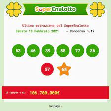 L'estrazione del lotto di sabato 13 febbraio è l'ultima della settimana; Estrazioni Lotto Superenalotto E 10elotto Di Sabato 13 Febbraio 2021