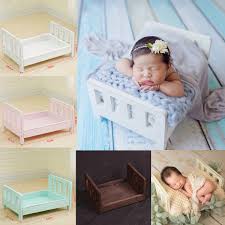 Christmas newborn baby photo shoot props outfits crochet clothes santa claus red hat rompers photography props. Newborn Baby Mini Wood Bed Detachable Wooden Photography Photo Props For Shoot Ebay