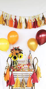 Ginger ray pink champagne wall. 48 Cozy And Sweet Fall Bridal Shower Ideas Weddingomania