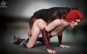 Redhead Babe Doggystyle Humped by Dog Cock in Beastiality Anime Porn HD phone wallpaper