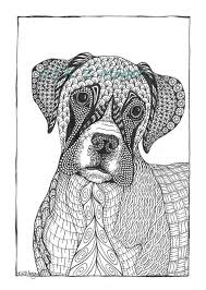Pin By Andrea Beltran On Animaux Dog Coloring Page Dog Art Boxer Dogs Art