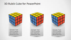 3d Rubik Cube Powerpoint Template
