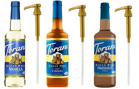 Flavored with splenda®, this syrup . Torani Syrup Sugar Free Vanilla Caramel And Hazelnut 25 4 Oz 3 Pack Plus Three Syrup Pumps For Torani 25 4 Ounce Bottles To Enhance Coffee