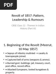 Revolt of 1857 Elaborated | PDF ...