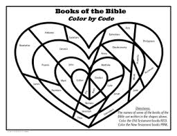 $36.26 (31 used & new offers) esv holy bible, my creative bible for girls, purple glitter hardcover bible w/ribbon marker, illustrated coloring, journaling and devotional bible, english standard version. Free Books Of The Bible Color By Code Coloring Page Tpt