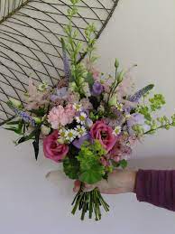 English country garden wedding flowers. English Country Garden Bridal Wedding Bouquet Of Fresh Flowers In Pink And Blue Honey Pot Flow Garden Wedding Bouquet Garden Wedding Flowers Wedding Bouquets