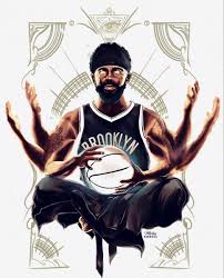 Birds In The Trap Sing Brian Mcknight Meaning Third Eye Kyrie Irving Brooklyn Nets Nba Art In 2020 Nba Art Football Illustration Kyrie