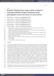 ⠀ the number of foreigners and stateless. Pdf Preprint Piloting Close Range Remote Sensing Of Endangered Borneo Pygmy Elephants Using Photographs Ecotourists Share Via Social Media