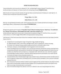 2069 pdt.g 2010 pa.ba pada pengadilan agama. Contoh Surat Kuasa Khusus Istimewa Download Suratresmi Com