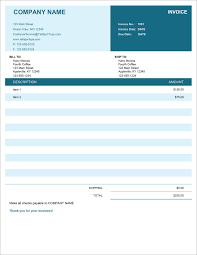 32 Free Invoice Templates In Microsoft Excel And Docx Formats