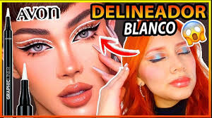 DELINEADOR BLANCO GRAPHIC EYELINER en TENDENCIA de AVON White Cloud ¿VALE  la PENA?😱