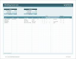 And a spreadsheet is certainly required. Wedding Guestlist Template For Excel