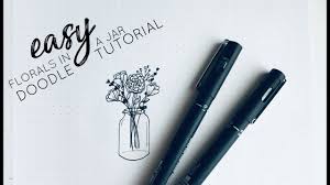 Framed prints in a range of sizes, styles and frame colors. How To Doodle Florals In A Mason Jar Youtube