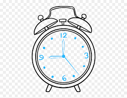 Collection of free html and css clocks: How To Draw Alarm Clock Alarm Clock Drawing Easy Hd Png Download Vhv