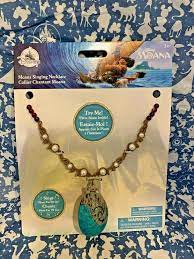 New Disney Moana Singing Necklace For Girls Disney Girls Necklaces Disney Moana Necklace