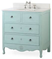 Sheila at plum doodles turned her boring bathroom vanity into a custom piece of furniture. 34 Dalleville Light Blue Bathroom Vanity Traditional Bathroom Vanities And Sink Consoles By Chans Furniture Houzz
