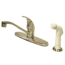 If you notice a constant drip coming from your kitchen faucet, it means the washers need to be replaced. Tools Home Improvement 8 Kingston Brass Kb6578ll Legacy Kitchen Faucet Single Lever Handle With White Sprayer Silver Pewter Kitchen Bath Fixtures