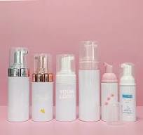 Empty Plastic Foam Pump Bottle 30ml 50ml 60ml 100ml 150ml 200ml Pink  Frosted Pet Facial Cleanser Mousse Foam Pump Bottle
