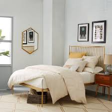 Stella Metal Bed Brass Unique Bed Frames Gold Bed Modern Upholstered Beds